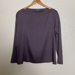Vince boatneck silk blouse